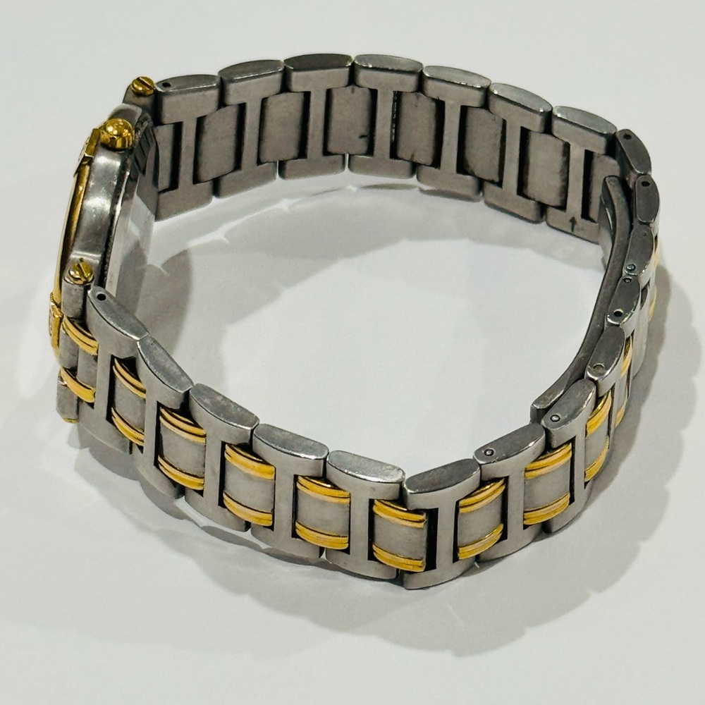 Vintage Gucci Two-Tone Watch New Battery - Picture 7 of 12